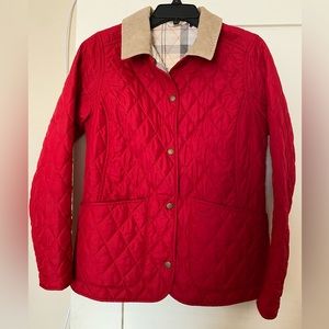 VGUC Barbour Spring Annandale Quilted Jacket - US 6, Chili Red